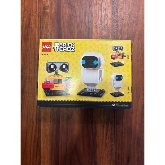 Lego Kids' Multicolor Brick Headz Wall-e and Eve Set 155 pieces 40619 OS NWOT - Picture 1 of 5